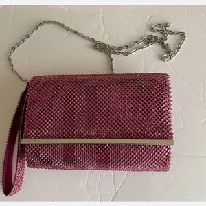 NWT INC Purse With Silver Colored Chain